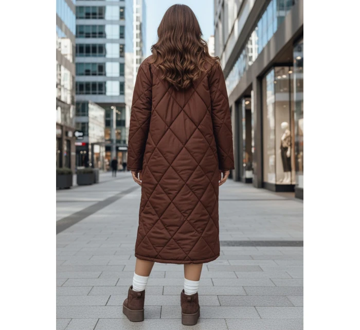 Dámská prošívaná hnědá bunda WARMISSA FashionStreet TY4917z