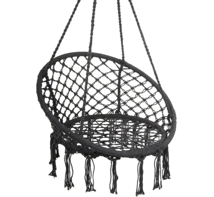Závěsné sedadlo DRAGON HAMMOCK 80x60 cm tmavě šedé barvy