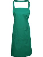 Premier PR 154 Zástěra s laclem a kapsou na břiše "Colours" 39.0154 emerald Premier PR 154 Zástěra s laclem a kapsou na břiše "Colours" 39.0154 emerald