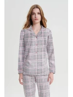 Vamp - Kárované pyžamo na knoflíky 19170 - Vamp