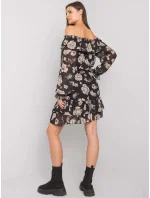 Šaty DHJ SK 15015.56P černá a béžová