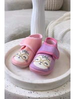 Dětské bačkory na suchý zip – růžové Katline Dětské bačkory na suchý zip – růžové Katline