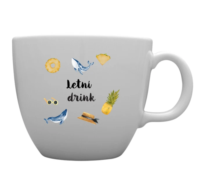 Personalizovaný MEGA XXL keramický hrnek 1000 ml s letním mixem 