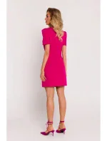 Dámské šaty s na ramenou M Fuchsiová  model 20507421 - Moe