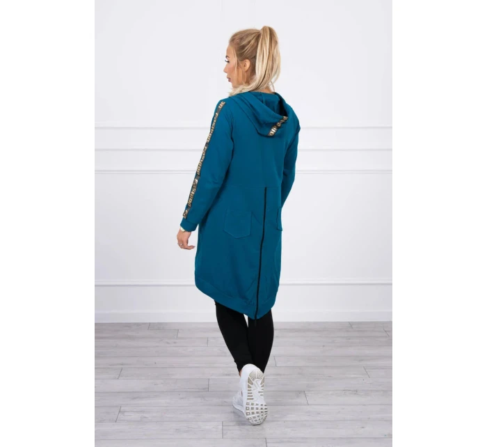 Dámská delší mikina se zipem na zádech Marine model 21345012 - Kesi Dámská delší mikina se zipem na zádech Marine model 21345012 - Kesi