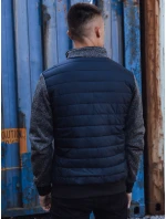 Pánská přechodná bunda prošívaná tmavě modrá FashionStreet TX4856