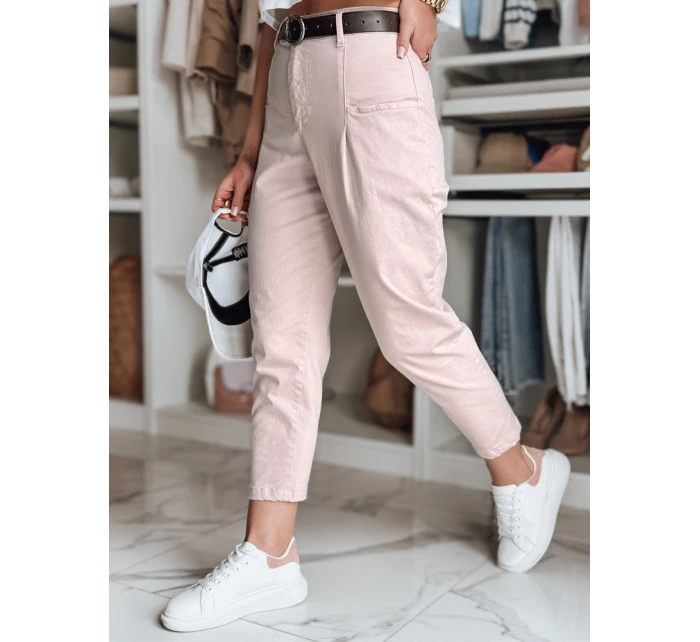 Dámské chinos kalhoty CHINOSKA růžové FashionStreet UY2554