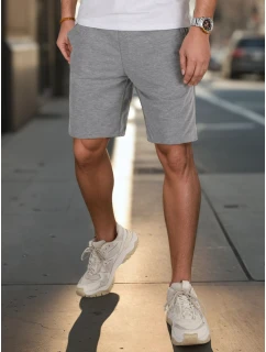 Pánské šedé teplákové šortky Dstreet SX2485