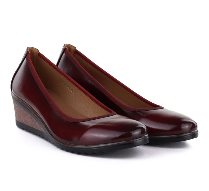 Červené polobotky Vinceza 58628 dámské s podpatkem Červené polobotky Vinceza 58628 dámské s podpatkem