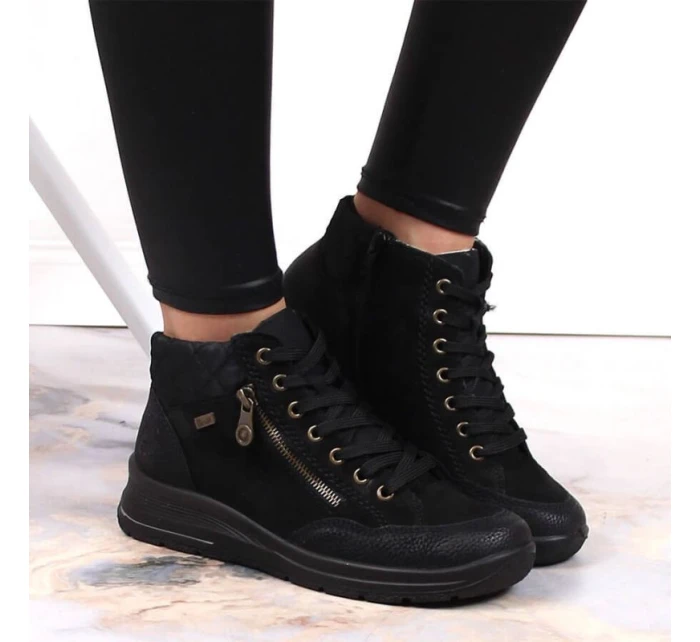 Nepromokavé kožené zateplené boty Rieker W RKR567 Nepromokavé kožené zateplené boty Rieker W RKR567