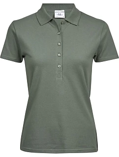 Tee Jays TJ 145 Dámské luxusní těžké strečové piqué polo 18.0145 leaf green