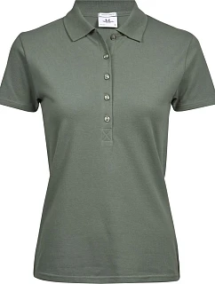 TJ 145 Dámské luxusní těžké strečové piqué polo  green model 22448736 - Tee Jays