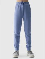 Dívčí tepláky typu jogger 4F - denim Dívčí tepláky typu jogger 4F - denim