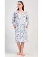 Dámské domácí šaty s tříčtvrtečním rukávem Karolína Dámské domácí šaty s tříčtvrtečním rukávem Karolína