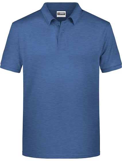 Daiber 8010 Pánské piqué polo z bio bavlny 02.8010 light denim melange Daiber 8010 Pánské piqué polo z bio bavlny 02.8010 light denim melange