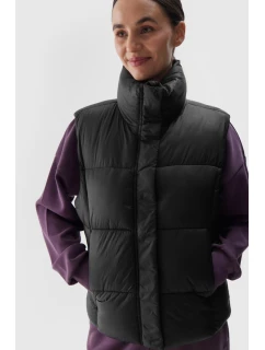 Pánská Bezrukávová Pěnová Vesta Se Syntetickým Výplní Černá 4F 4FWAW24TVJAF140-20S