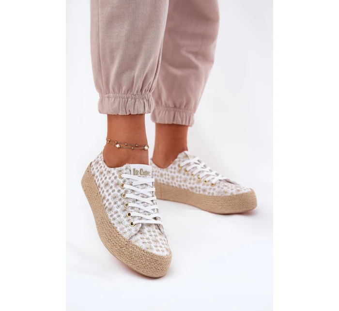 Vzorované Dámské Tenisky Na Platformě S Pletením model 21693316 - Lee Cooper Vzorované Dámské Tenisky Na Platformě S Pletením model 21693316 - Lee Cooper