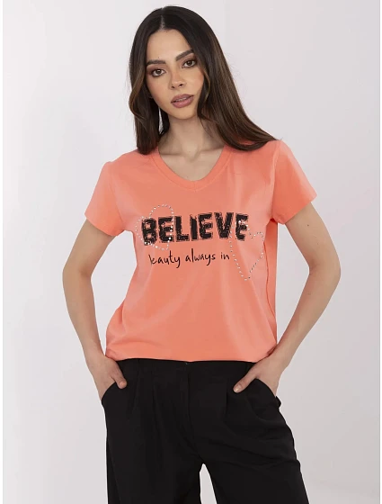 T shirt CLM TS model 21116928 koralowy - FPrice
