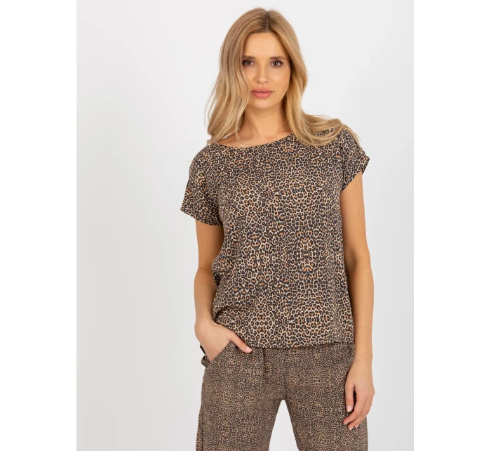 Halenka D73771R10978Q hnědá Halenka D73771R10978Q hnědá