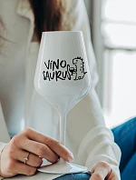 VÍNOSAURUS - bílá nerozbitná sklenice na víno 470 ml