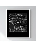 Personalizovaný magický fotoobraz v rámu - 40x50 - mapa Personalizovaný magický fotoobraz v rámu - 40x50 - mapa