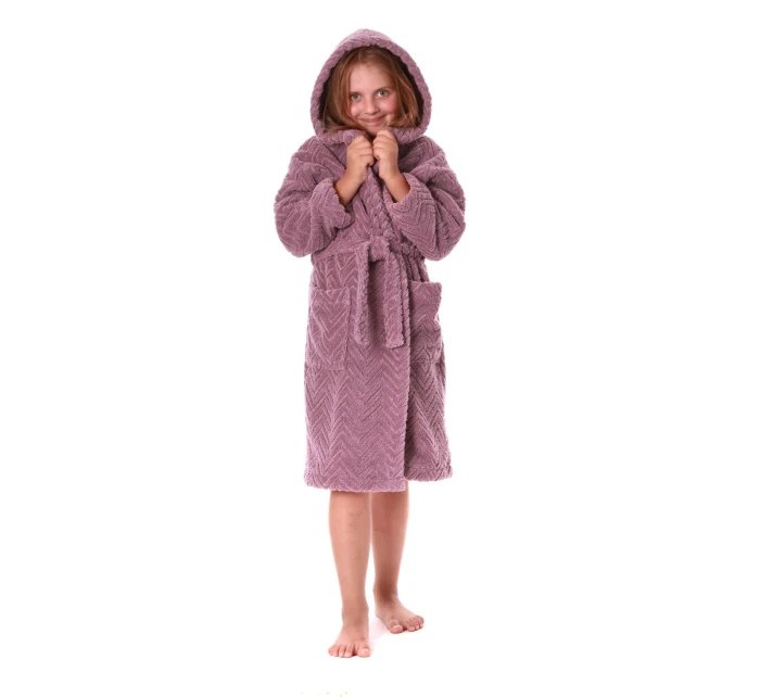 Dětský župan Athena s kapucí 3116 bezinka - Vestis Dětský župan Athena s kapucí 3116 bezinka - Vestis