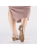 Dámské kožené pohodlné elastické polobotky na podpatku Rieker 46778-64 Dámské kožené pohodlné elastické polobotky na podpatku Rieker 46778-64