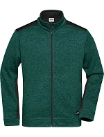 JN Pánská pracovní bunda pletený fleece Strong 02.0 dark green melange/black model 22492801 - Daiber JN Pánská pracovní bunda pletený fleece Strong 02.0 dark green melange/black model 22492801 - Daiber