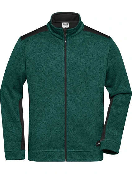 JN Pánská pracovní bunda pletený fleece Strong 02.0 dark green melange/black model 22492801 - Daiber JN Pánská pracovní bunda pletený fleece Strong 02.0 dark green melange/black model 22492801 - Daiber