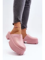 Dámské žabky s masivní podrážkou Big Star model 21649453 Růžové - Big Star Shoes Dámské žabky s masivní podrážkou Big Star model 21649453 Růžové - Big Star Shoes