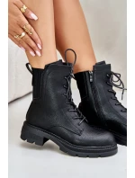 Zateplené boty na zip černé model 21675712 - Boto Zateplené boty na zip černé model 21675712 - Boto