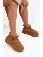 Dámské sněhule z přírodního semiše Camel model 21821905 - Boto