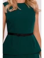 S427 Peplum šaty - zelené S427 Peplum šaty - zelené