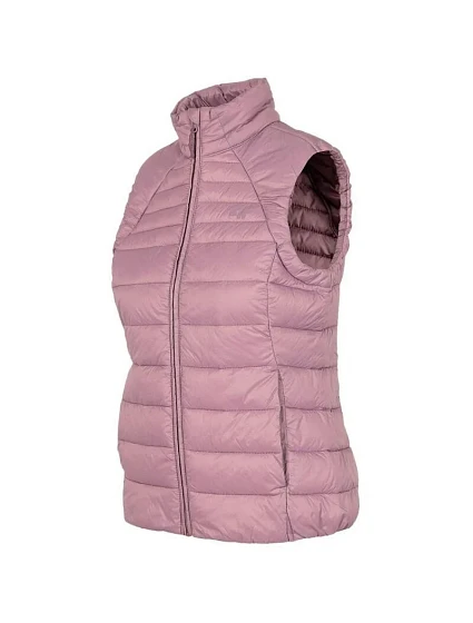 Dámská vesta model 19039283 šedá - 4F Dámská vesta model 19039283 šedá - 4F