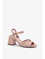 Sandály na podpatku model 213185 Step in style Sandály na podpatku model 213185 Step in style