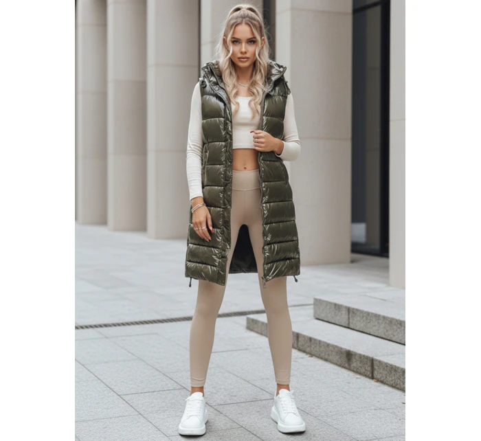 Dámská prošívaná vesta GANTINI zelená FashionStreet TY3747