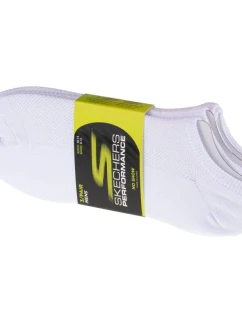 Skechers 3pk No Show Stretch Socks S101715-WHT White 41-46