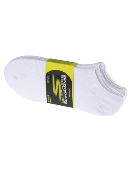 Skechers 3pk No Show Stretch Socks S101715-WHT White 41-46 Skechers 3pk No Show Stretch Socks S101715-WHT White 41-46