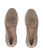 Dámské kožené mokasíny na platformě béžové model 22078992 - FILIPPO