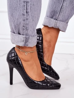 Elegantní Lodičky Na Jehlovém Podpatku Černé model 21547418 - Boto