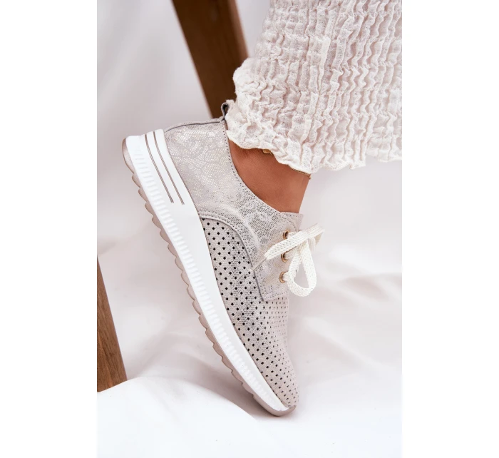 Kožené Lehká Polobotky Dámské Na Platformě model 21691747 - Artiker