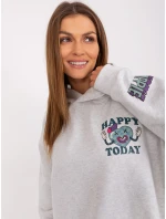 Mikina D10606BA02406D2 světle šedá