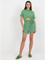 Dámské šortky D73770R62159KA zelená - FPrice Dámské šortky D73770R62159KA zelená - FPrice