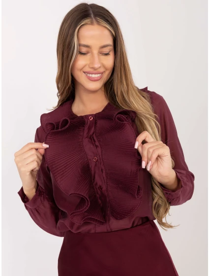 Koszula IT KS model 21786437 bordowy - FPrice