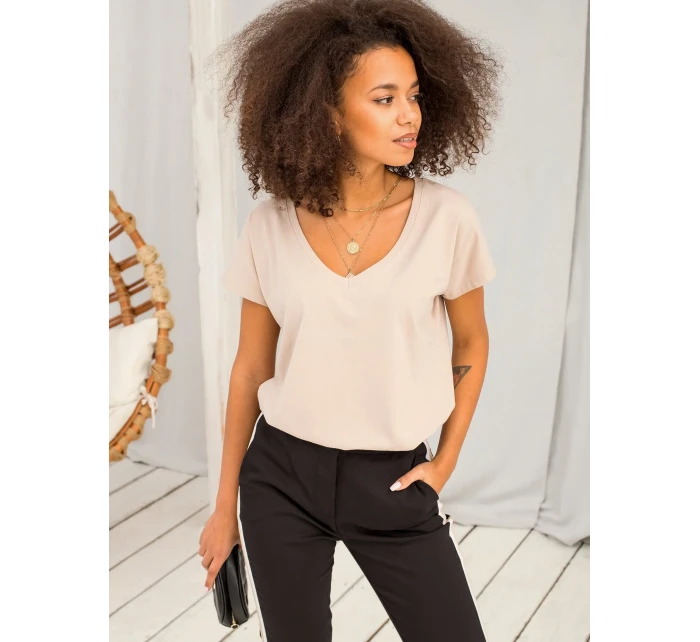 Tričko RV TS 4832.01P béžové Tričko RV TS 4832.01P béžové