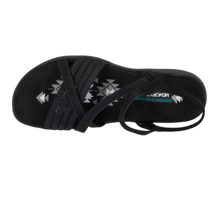 Skechers Reggae Slim - Summer Heat Sandály 163116-BBK Black 35