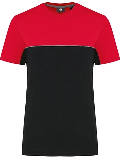 WK WK 304 Pracovní tričko 20.W304 black/red
