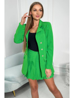 Elegantní souprava saka se sukní zelená