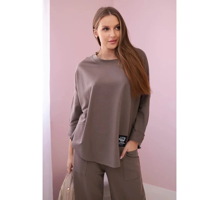 Bavlněná mikina kalhoty set fango Bavlněná mikina kalhoty set fango