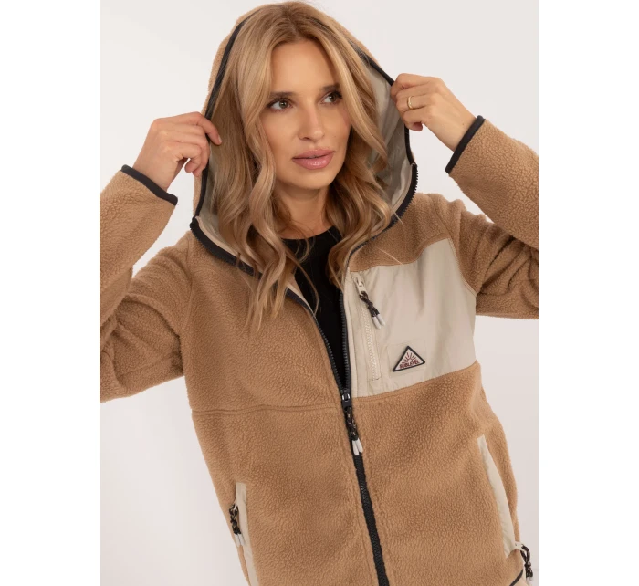 Mikina D20001M02671A2 světle hnědá